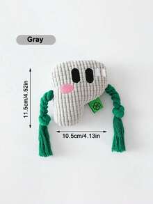 PETSIN P-Shaped Knot Toy, Gnawing And Making Sounds, Dog's' Letter Game , Making Funny Sounds, Playing Non-Stop, Dog's Grinding Tool - Multicolor - View 12