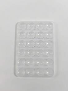 1个手机硅胶吸盘，带24个方形吸盘，双面硅胶吸盘手机支架，适用于手机壳、自拍、视频等多种场景。