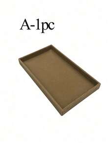 首饰托盘收纳盒，项链耳环戒指展示收纳盒，可堆叠首饰盒化妆品收纳盒，适用于耳环、项链、戒指、手链、吊坠、珍珠等饰品。 - 棕色 - 查看 23