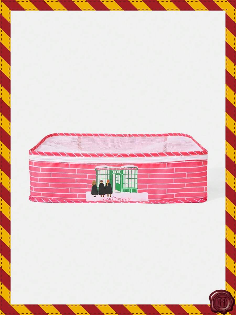 HARRY POTTER X SHEIN Túi đựng đồ du lịch chống thấm nước, dung tích lớn, họa tiết hoạt hình. - Màu trắng - Xem 1