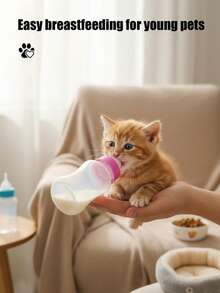 PETSIN Pet Feeding Bottle Cat Feeding Bottle Pet Kitten Feeding Device Pacifier Dog Newborn Kitten Specific Feeding Bottle