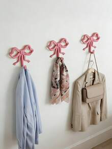 Joivida 1pc/2pcs Decorative Bow Wall Hook, Metal Bowknot Hanger For Entryway, Living Room, Bathroom, Light Luxury Alloy Coat Hook For Closet, Hallway, Bedroom, Key Holder, Towel Hook, Robe Hook, Handbag Hook, Strong And Durable, Elegant Gold/Black Finish, Perfect For Hanging Coats, Hats, Scarves, Keys, Bags, Towels, Adds A Touch Of Elegance To Any Space - Multicolor - View 9