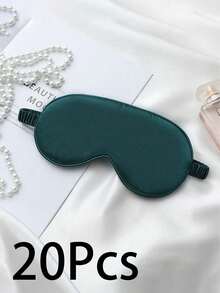 每包20只，颜色包括黑色、香槟色、灰色、粉色、绿色、蓝色和深绿色。采用双面透气丝滑面料，并带有香味，有效缓解眼部疲劳。非常适合女孩午睡时佩戴，轻柔呵护，不会过紧。 - 彩色 - 查看 5