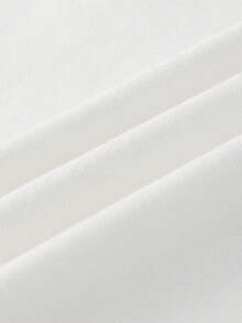 SHEIN Sweetro Women's Summer Slim Fit Asymmetrical Shoulder T-Shirt, Cocktail Orange Italian Beach VENETO Basic One-Shoulder White Top Tee - White - View 4