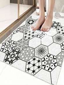 Square Non-Slip Shower Mat, 24x 24 Inches, PVC Loofah Bath Mat, Suitable For Wet Areas, Quick Drying - Multicolor - View 11
