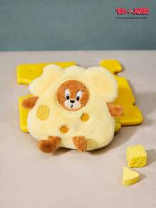 TOM & JERRY X Joivida 可爱的杰瑞奶酪图案迷你无绒毛挂包 – 可爱卡通钱包，情人节春夏风格 - 黃色 - 查看 5