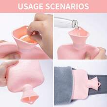 Three Pieces Set: Water-Filled Waist Warmer, Hot Water Bottle, Hand Warmer, Waist And Stomach Warmer, Water-Filled Waist Support Belt.