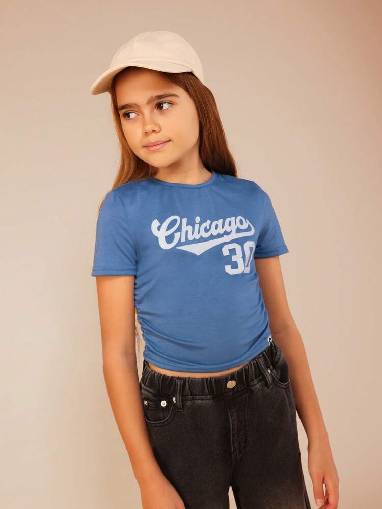 Chicago Script Number Graphic Tee