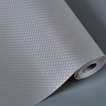 1 Roll Gray Shelf Liner,Small Non-Slip Cabinet Liner ,Clear Non-Adhesive Drawer Liner,EVA Waterproof Refrigerator Liner,Easy To Cut Cupboard Liner For Shelves,Desk,Cabinet,Kitchen,Shelf Mats.