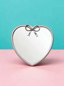 Joivida 1pc Heart-Shaped Butterfly Heart-Shaped Mirror, Student Dormitory Dressing Mirror, Heart-Shaped Small Gift Mirror, Suitable For Bedrooms, Living Rooms, Foyer And Bathroom, Ideal Valentine's Day Gift - Multicolor - View 6