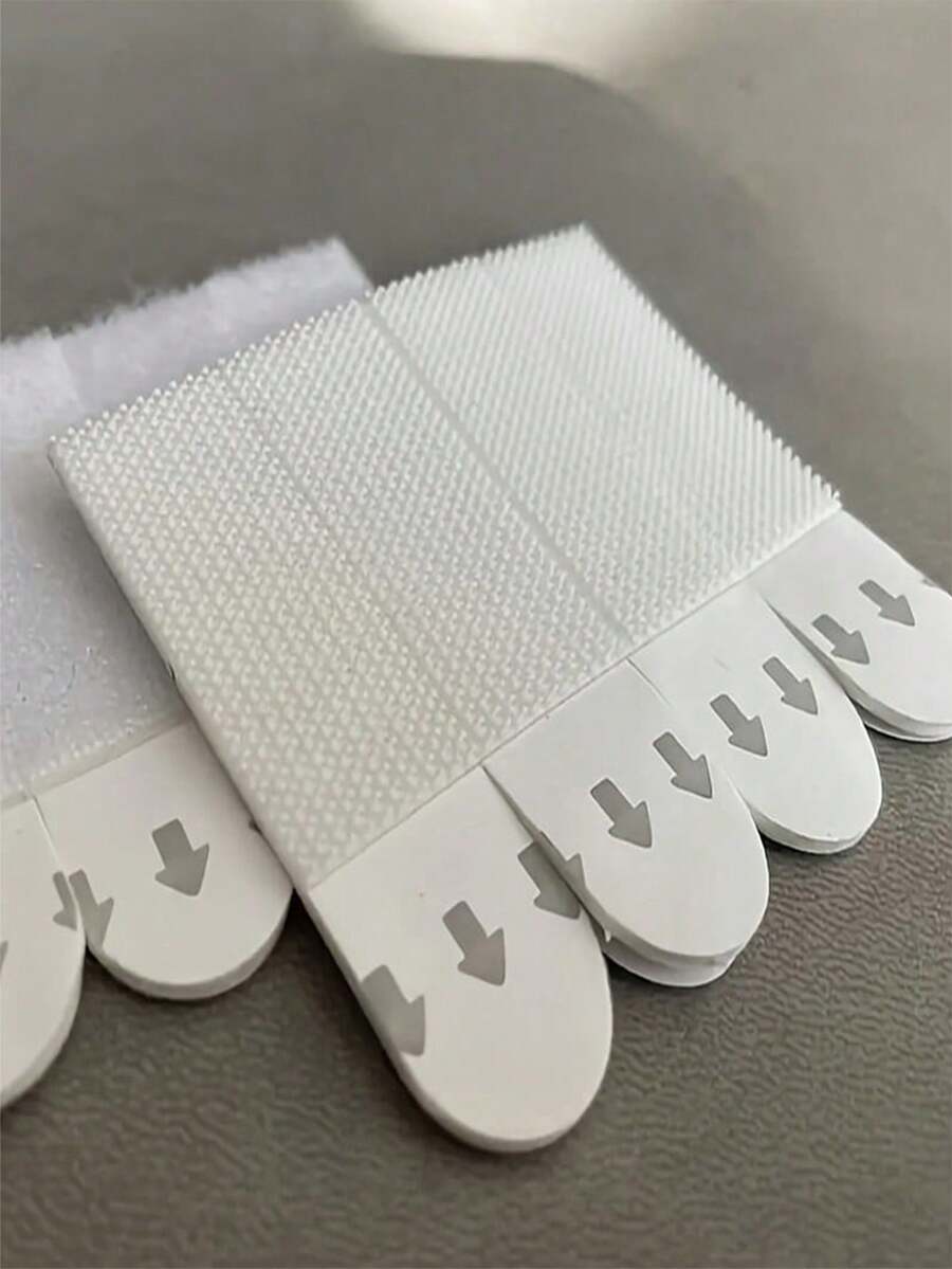 24pcs (12Pairs) Picture Hanging Strips Heavy Duty Picture Hanging Kit, With Super Strong Double Sided Hook & Loop Installation Tape, Nail-Free Sticky Tape For Wall Art, Power Lines, School, Home & Office Supplies - Multicolor - View 1