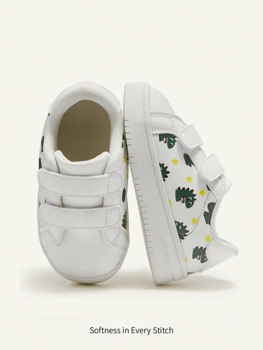 Cozy Pixies A Pair Of Boys' And Girls' All-Season Outdoor  Round-Toe, Breathable, White  Running And Casual Shoes Baby Sneakers - White - View 1