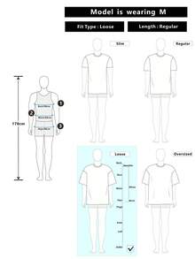 Manfinity Joysei Bộ áo thun và quần short họa tiết phù hiệu thường ngày dành cho nam, phù hợp cho mùa hè, bộ 2 món, trang phục ấm áp - trắng - Xem 5
