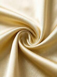 Franclia 时尚简约纯色缎面圆领短袖T恤，别致优雅，尽显高贵气质。适合春夏新款、毕业季穿着，也可作为时尚休闲通勤装、商务办公装、百搭时尚日常休闲装以及都市教师职业装。 - 黃色 - 查看 4