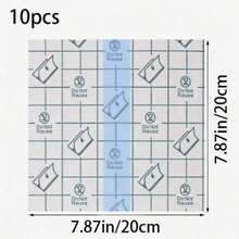 100 Pieces Of Waterproof Tape, Transparent Film Dressing Tape, Suitable For Showering, Swimming, Protection, And Post Tattoo Care - Blue - View 22