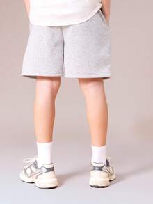 Quần short bóng rổ SUMWON chất liệu jersey dệt kim, cạp chun có dây rút, túi bên hông, thích hợp cho sự thoải mái hàng ngày và các hoạt động mùa hè, kỳ nghỉ. - Xám - Xem 2