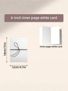 1 件装创意手风琴折叠式 DIY 相册剪贴簿空白页白色仿皮封面便携式纪念册，适用于情人节、爱情告白、周年纪念、圣诞节、生日派对礼物，手工工艺品，美观纪念品，现正流行 - 白色 - 查看 6