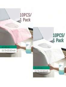 10pcs/20pcs Disposable Toilet Seat Covers, 10pcs/Pack, Individually Wrapped, Paper Material, Portable Hygienic Waterproof Toilet Pad, Extended Coverage Area, Suitable For Hotels, Public Places, Travel, Leisure Clubs And Home Use, Bathroom Decor, Autumn Decor - Multicolor - View 25
