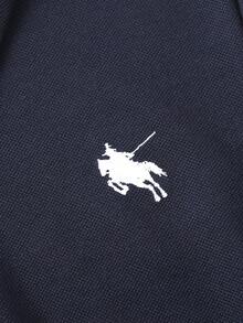Áo thun tay ngắn cổ polo in hình hiệp sĩ dành cho nữ tuổi teen - Màu xanh hải quân - Xem 7