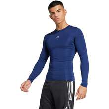Adidas T-SHIRT LONG SLEEVE - Navy Blue - View 1