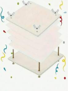 1 件套木制压花工具套装，用于制作木制花卉标本，压花工具，成人 DIY 压花保存套装，手工工具。挂钩，铅笔。水瓶，客厅装饰，笔筒，淋浴置物架，相框。玩偶。收纳盒。 - 彩色 - 查看 9