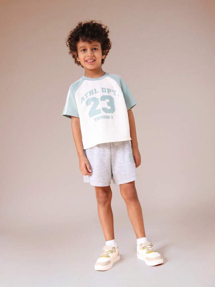 Raglan T-Shirt And Shorts Set