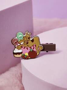 SCOOBY-DOO X SHEIN Một đôi kẹp tóc màu nâu dễ thương và ngộ nghĩnh. - màu nâu - Xem 4