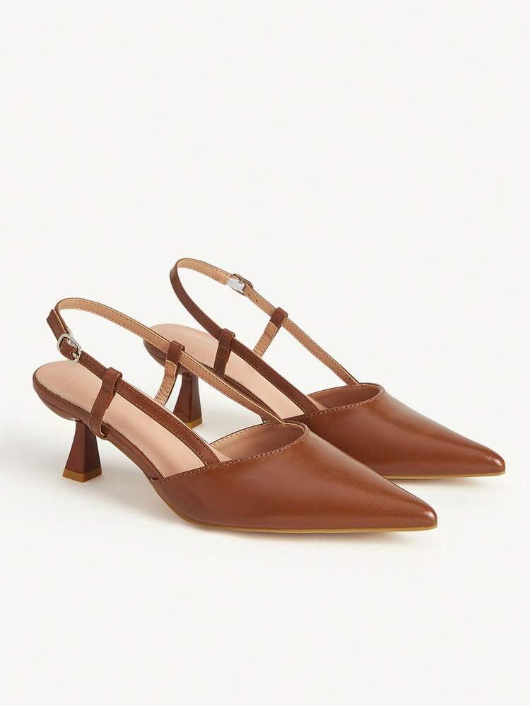 CUCCOO CHICEST Women's Pointed Toe Buckle Design Elegant High Heels For Daily Commute Elegant Shoes Wedding Shoes Summer Shoes Bride Shoes