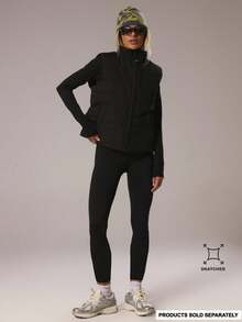 Musera Sport Sport High Rise Seamless Fitted Leggings Padel Winter Activewear Sport Gym Workout Explorer - Black - View 1