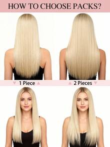 Butterfly Weft Hair Extensions Human Hair Glueless OVO Pu Hole Genius Hand Tied Invisible DIY Double Weft Hair Extensions Straight 1pc 16 Inches - S1001 - View 8