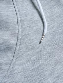 STYNVO 男士纯色抽绳腰带口袋宽松运动裤 - 灰色 - 查看 7