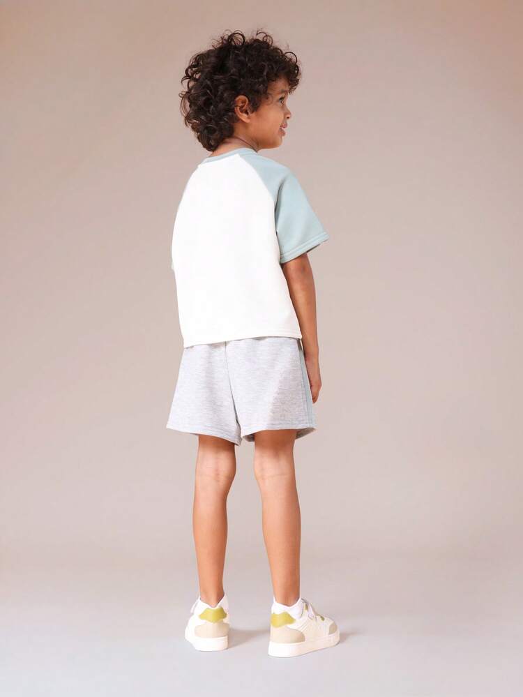 Raglan T-Shirt And Shorts Set