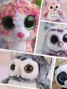 SHEIN 12 Pcs 3d Animal Eyeballs, Sparkling 3d Snake Scale Pattern Plush Toy, Plastic Accessories, Resin Crystal Eye Ornaments, Fall Decor,Christmas Decorations Boys Backpack, Halloween, Backpack School. Clear Backpack, School, Halloween Costume. - Multicolor - View 3