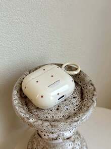 Cute Brown Polka Dot Pro Case With Strap, Cozy Autumn Winter Protective Cover Compatible With Apple Pro 2/Pro/3/4/2, Maillard Style Hanging Loop Earphone Case - Multicolor - View 17