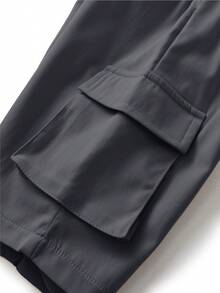 SHEIN Young BoyLoose Comfortable Casual Cargo Shorts, Suitable For School, Outdoor, Sports, Hiking, Fit For 4-7 Years Old Boys Toddler Boy Cargo Shorts Boys Casual Shorts