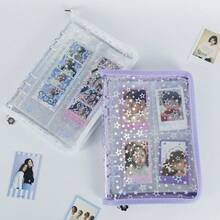 A5 Sticker Collection Organizer Binder Kit Large Capacity PU Leather Clear Sticker Storage Book Album With Zipper Closure Double-Sided Collecting For Journal Scrapbook Planner - Multicolor - View 4