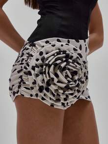 MUSERA 束身细节动物纹印花修身无肩带抹胸迷你连衣裙，适合派对、性感、夜生活、优雅场合、情人节、新娘、婚礼、订婚、情人节、夏季等场合。 - 彩色 - 查看 6