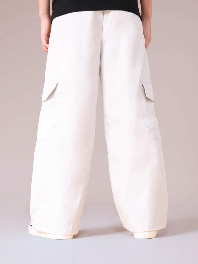 Wide Leg Cargo Pants With Utility Pockets