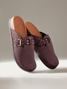 Solecia 女士平底鞋 - 紫紅色 - 查看 6