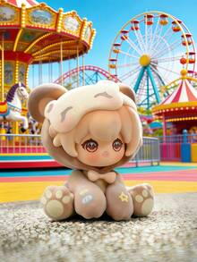 POKOJA LAND Blind Box (Non-Plush Filling), Blind Box Character Set - Happy Park Animal Theme High-Quality Collectible Toy | Ideal Surprise Gift For Family And Friends | Cute Decorative Collectible Toy, 8 Regular Models + 1 Hidden Model,Suitable As Gift For Friends - Tide play blind box - View 8