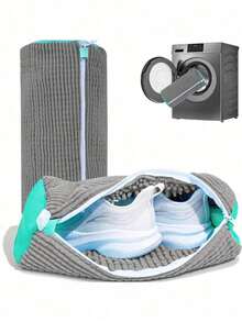 1/2个360°鞋类洗衣机袋，适用于所有鞋型 - 防变形、可机洗、可晾干、内衬柔软绒毛的保护性洗衣袋，非常适合运动鞋和休闲鞋。 - 彩色 - 查看 14