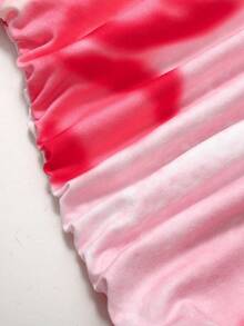 SHEIN Teen Girl Floral Print Ruched Casual Cami Dress - Pink - View 7