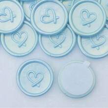 30pcs Heart Pattern Self-Adhesive Wax Seal Stickers For Wedding Invitations - Multicolor - View 18