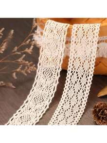 10M Cinta de encaje con borde de encaje, material de tela para decoración, manualidades DIY con ribete de encaje, Navidad Día de San Valentín - Multicolor - Ver 3