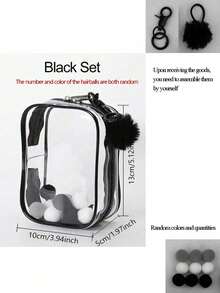 Display Storage Bag, Transparent Cabinet Dustproof Pouch For Chic Monster, Portable & Waterproof PVC Organizer With Keychain For Dolls, Toys, Cables, Ideal For Birthday/Christmas Gifts(Doll Not Included) - Multicolor - View 21