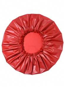 1/2/3 Mũ tắm chống thấm nước cỡ lớn - Mũ tắm co giãn bản rộng dành cho nữ, chất liệu EVA bảo vệ tóc khi tắm, spa, du lịch, phụ kiện bơi lội mùa hè (Màu đỏ) - Đỏ - Xem 4