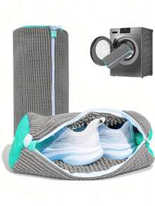 1/2个360°鞋类洗衣机袋，适用于所有鞋型 - 防变形、可机洗、可晾干、内衬柔软绒毛的保护性洗衣袋，非常适合运动鞋和休闲鞋。 - 彩色 - 查看 36