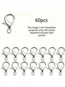 5/20/60 件套高级珠宝扣环及配件套装，适用于 DIY 手链项链制作，专业工艺用品，成人爱好者礼物之选，金属配件 - 均碼 - 查看 15