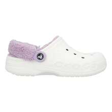 Crocs Classic Baya Lined Fuzz Clog Strap Unisex - White - View 1