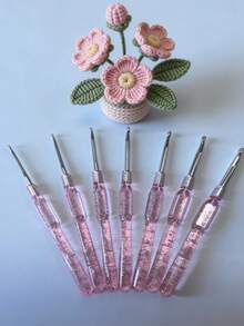8 Pcs Colorful Crochet Hooks Abs New Resin Candy Soft Handle Crochet Set Comfortable Grip 2-6mm For Fun Crafting Halloween Decor, Back To School Living Room Decor Fall Decor,Christmas Decorations ,Fall Decor,Christmas Decorations Boys Backpack, Halloween, Backpack School. Clear Backpack, School, Halloween Costume. - Multicolor - View 14